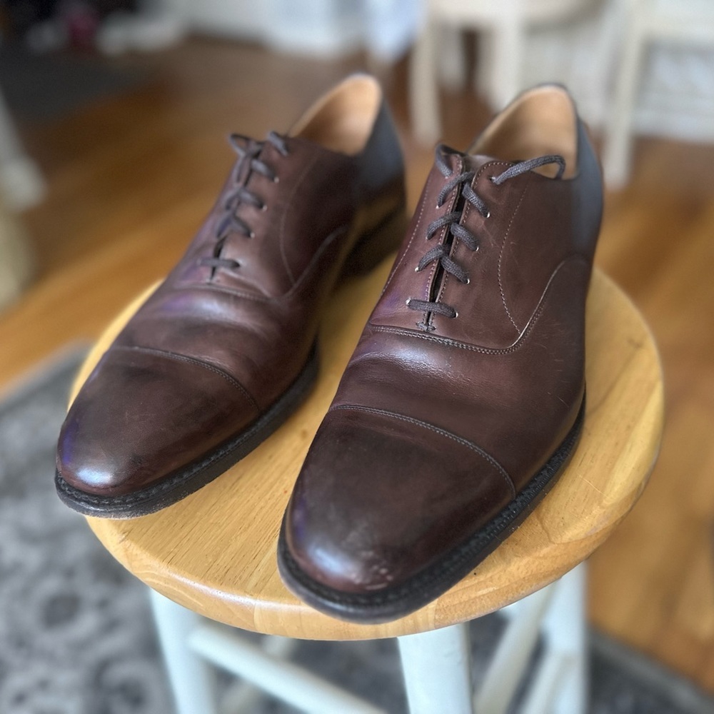 Salvatore Ferragamo Size 11 leather loader dress shoes